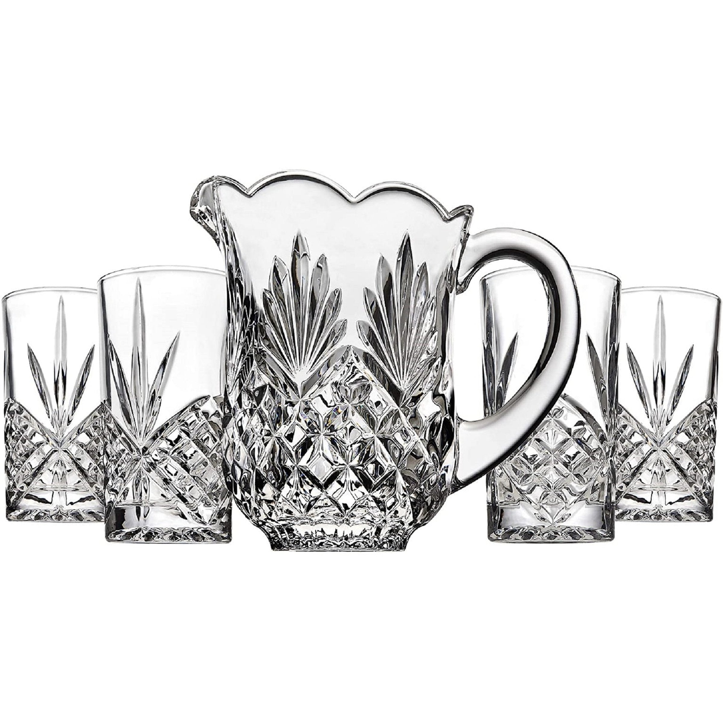 Dublin Crystal 5 Piece Pitcher & Highball Set