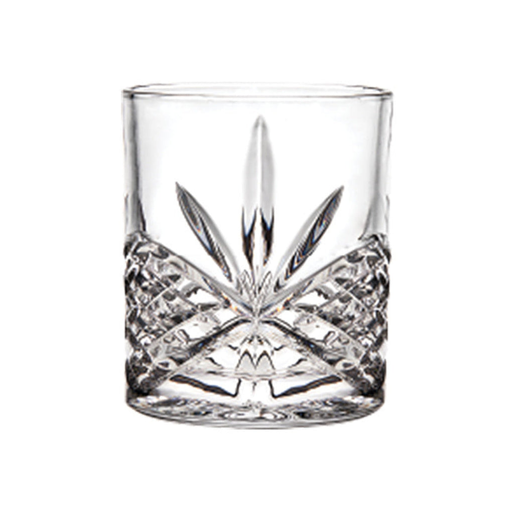 Dublin Crystal Double Old Fashion & Whiskey Stone Set Godinger All Glassware & Barware, Cut Crystal, DOF, DOF & Highball, Dublin Glassware, Glassware, Glassware & Barware