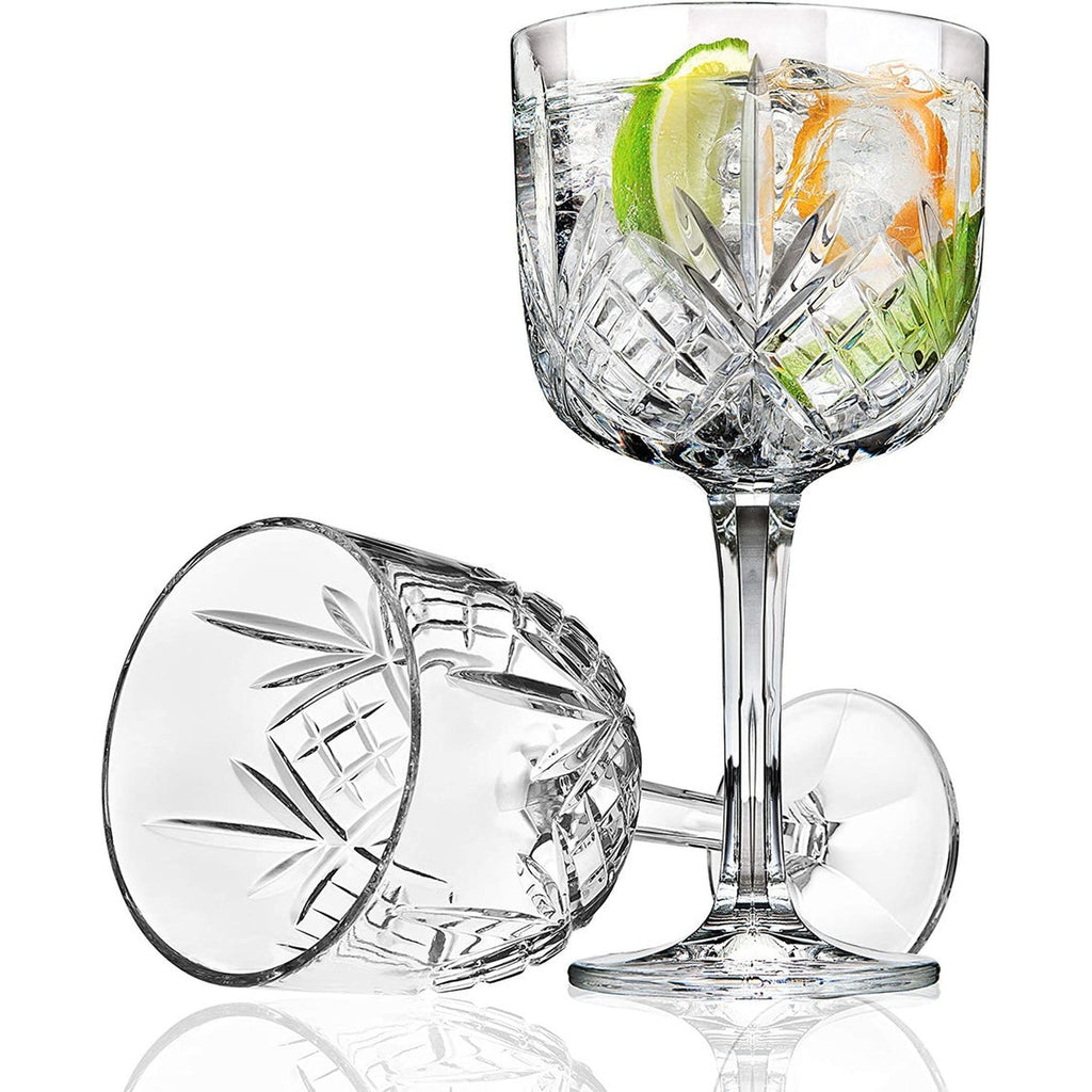 Dublin Crystal Gin Ballon Glass, Set of 4 Godinger All Glassware, All Glassware & Barware, Clear, Crystal, Cut Crystal, Dublin, Dublin Crystal, Dublin Glassware, Dublin Kitchen