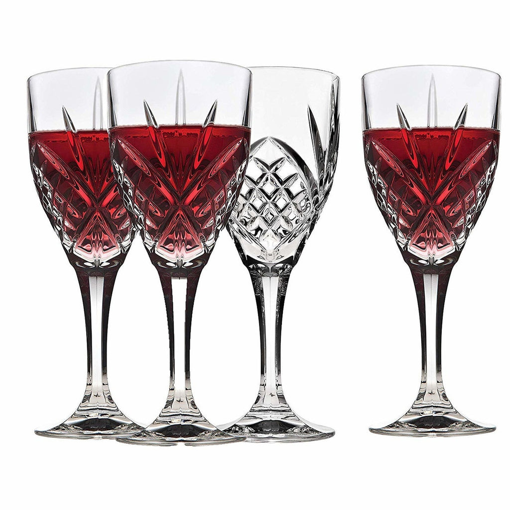 Dublin Crystal Goblet, Set of 4 Godinger All Barware, All Glassware, All Glassware & Barware, Dublin, Dublin Glassware, Goblet, Red Wine, Red Wine Glass