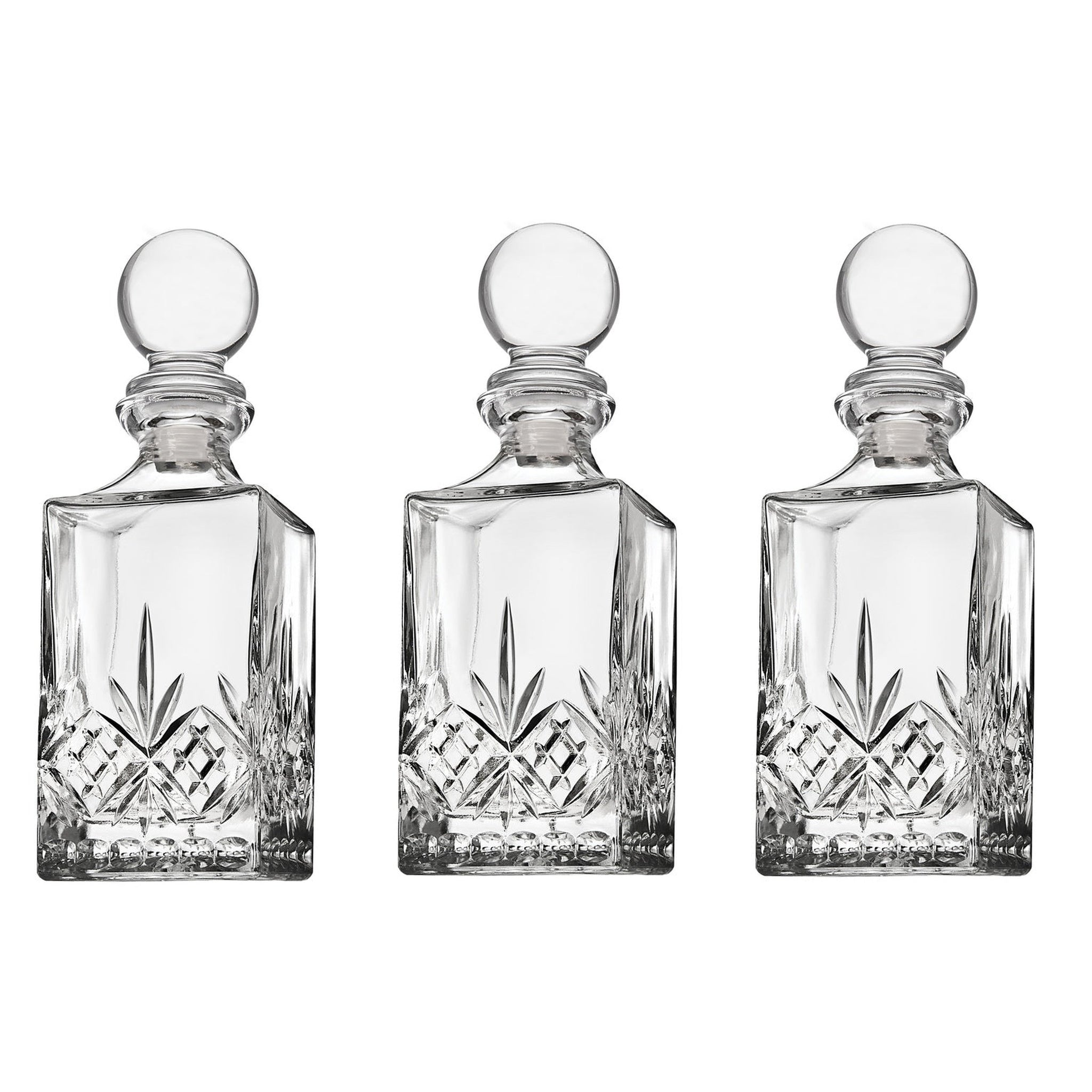 Dublin Crystal Mini Decanter, Set of 3 – Godinger