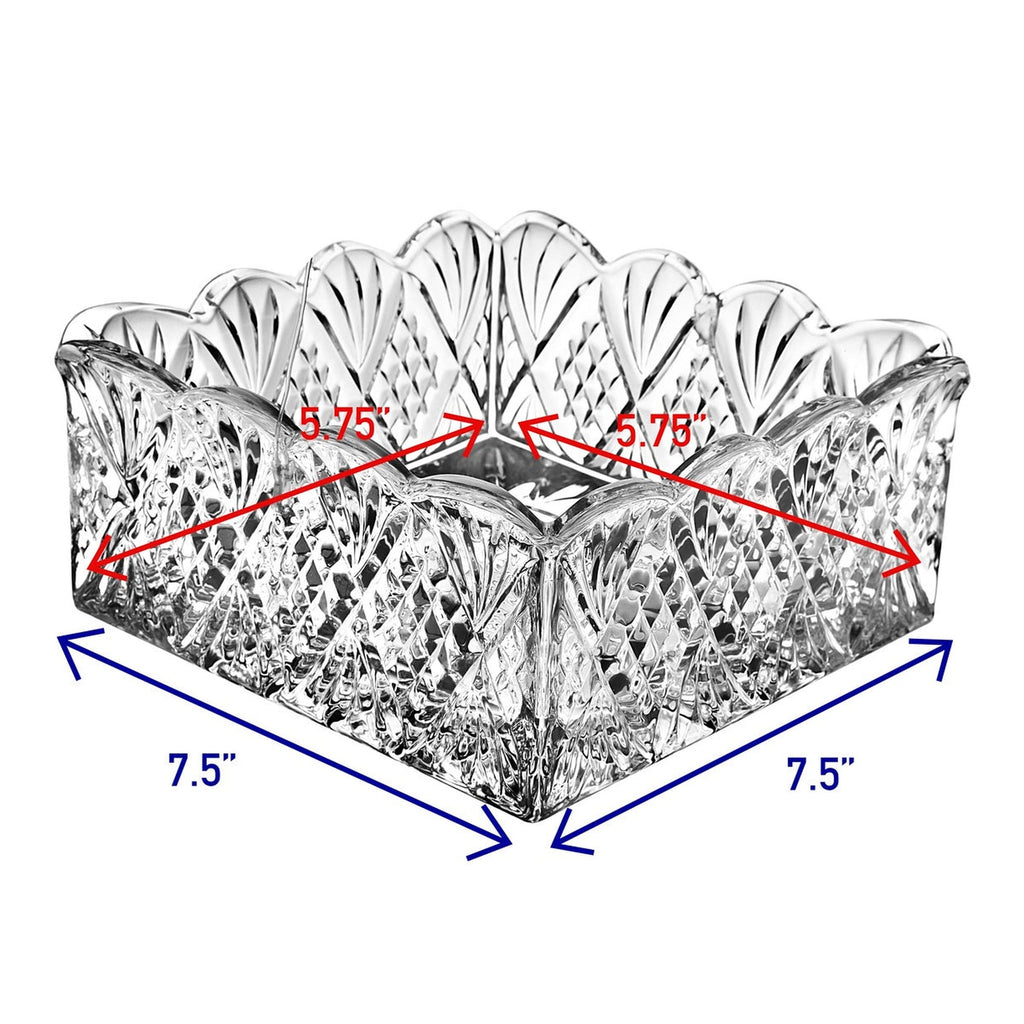 Dublin Crystal Napkin Holder Godinger Cut Crystal, Dublin