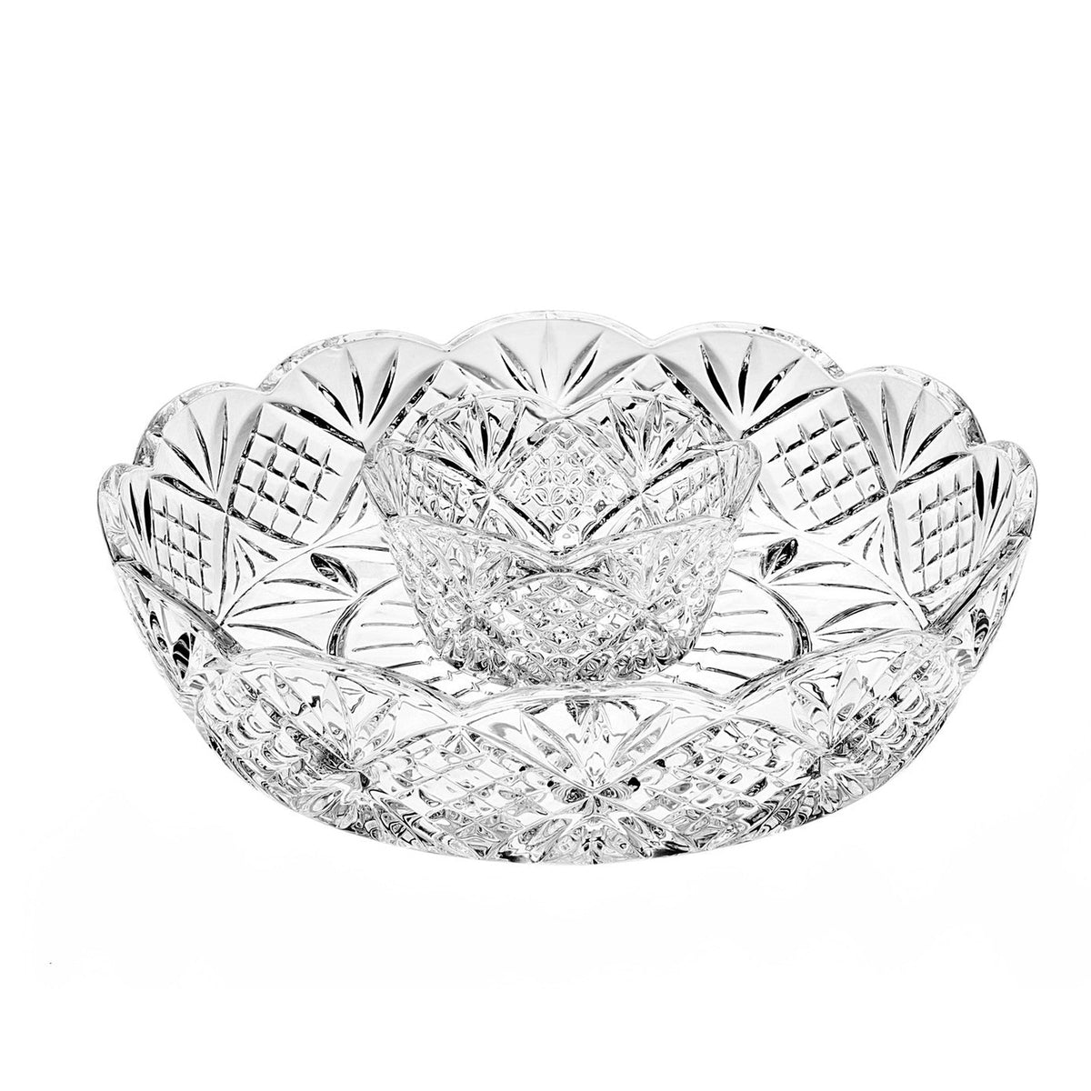 Dublin Crystal Scalloped Large Chip-n-Dip