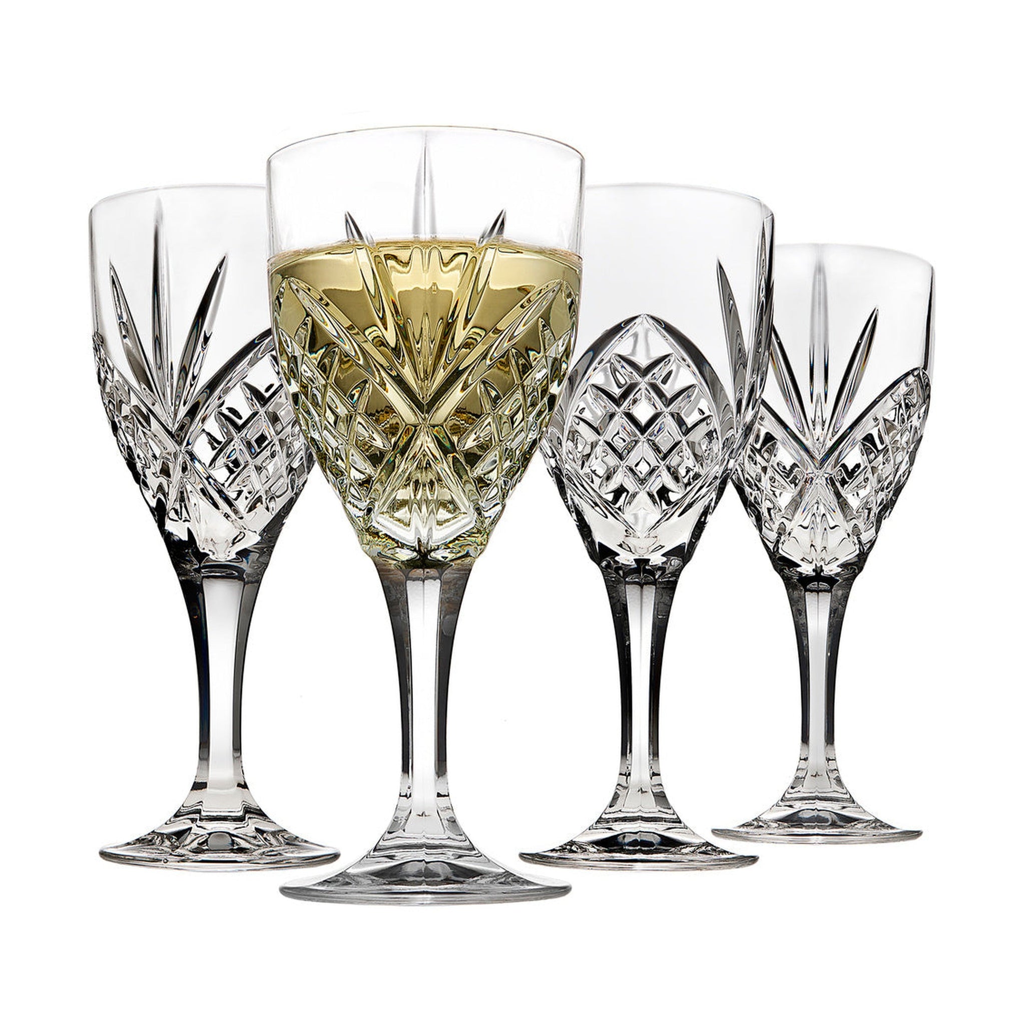 Dublin Crystal White Wine, Set of 4 – Godinger