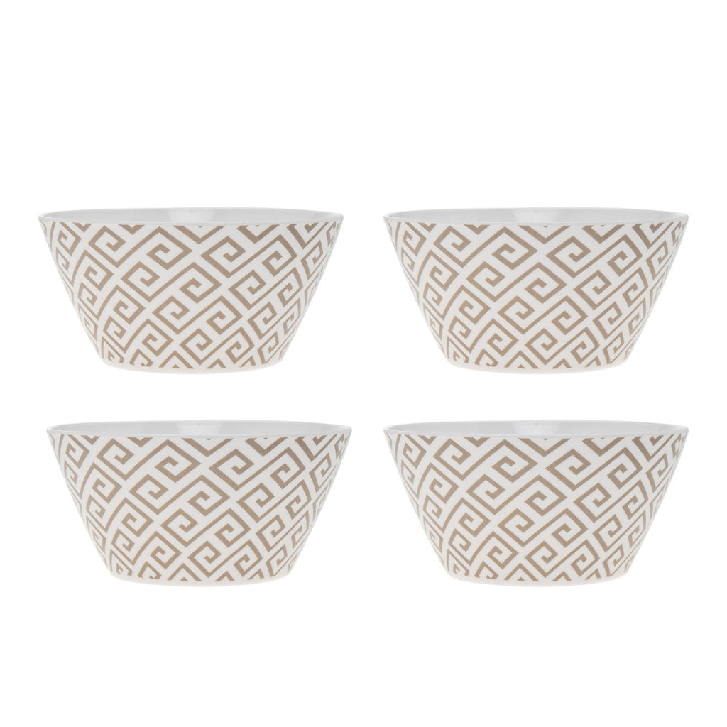 Geometric Melamine Cereal Bowl, Set of 4 Godinger All Dining, Dining, Melamine, Melamine Dinner Plate, Outdoor Dinnerware