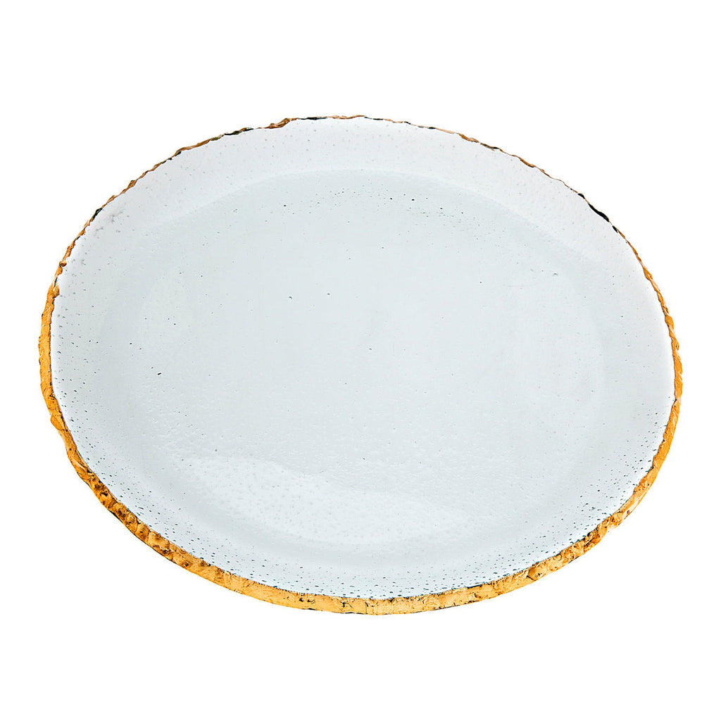 Harper Gold Edge Charger Plate Godinger All Dining, Charger, Chargers, Clear, Dining, Gold Rim