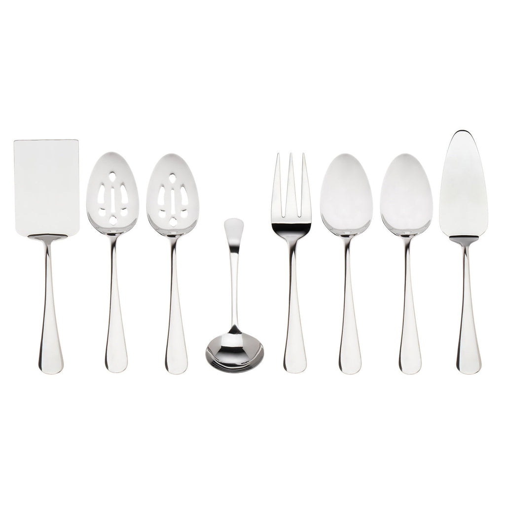 Hostess Serving Set 18/0 Stainless Steel 8 Piece Set Godinger 18 Piece Set, 18/0 Stainless Steel, All Flatware & Serveware, Stainless Steel, Tableware