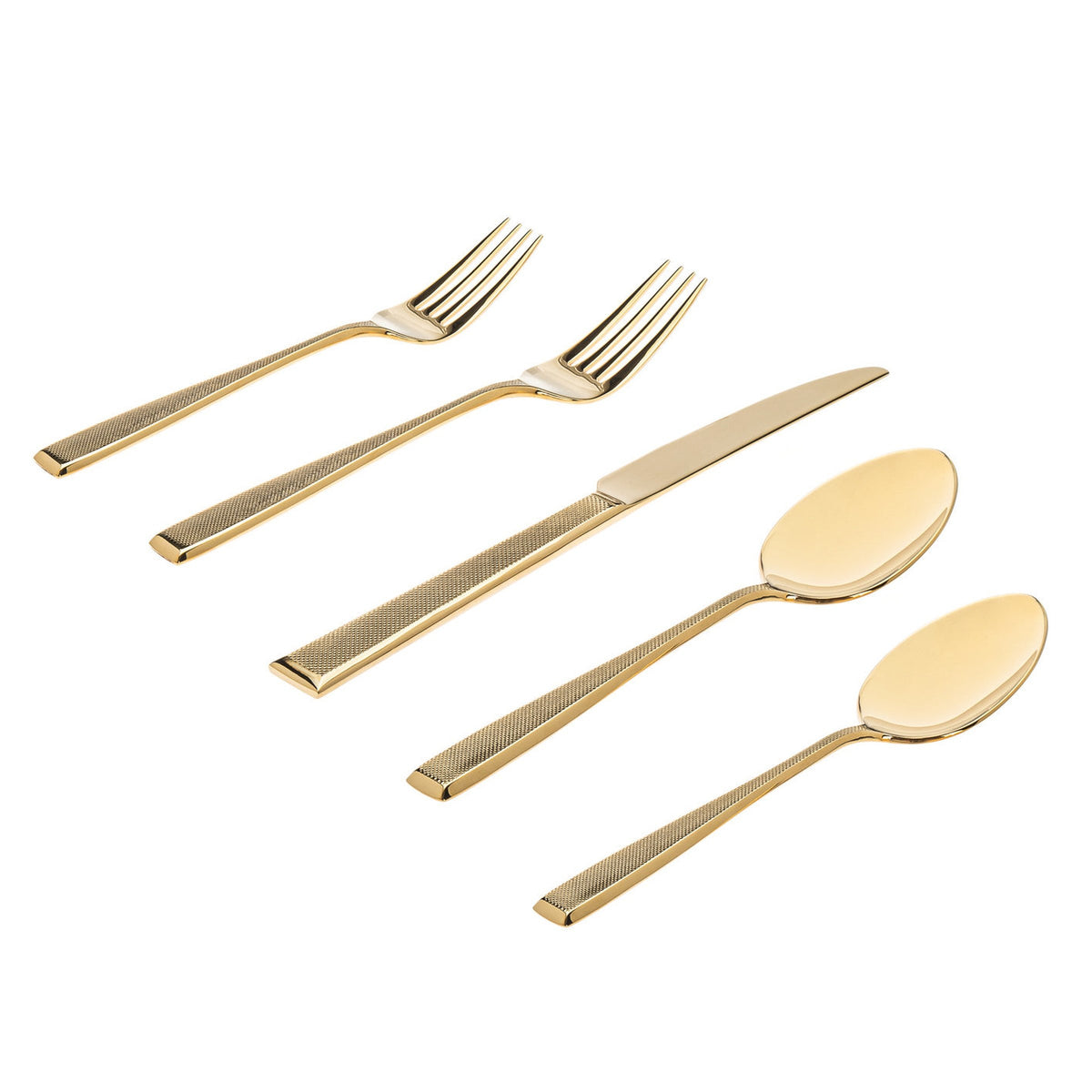 Ingot Gold 18/10 Stainless Steel 20 Piece Flatware Set, Service For 4
