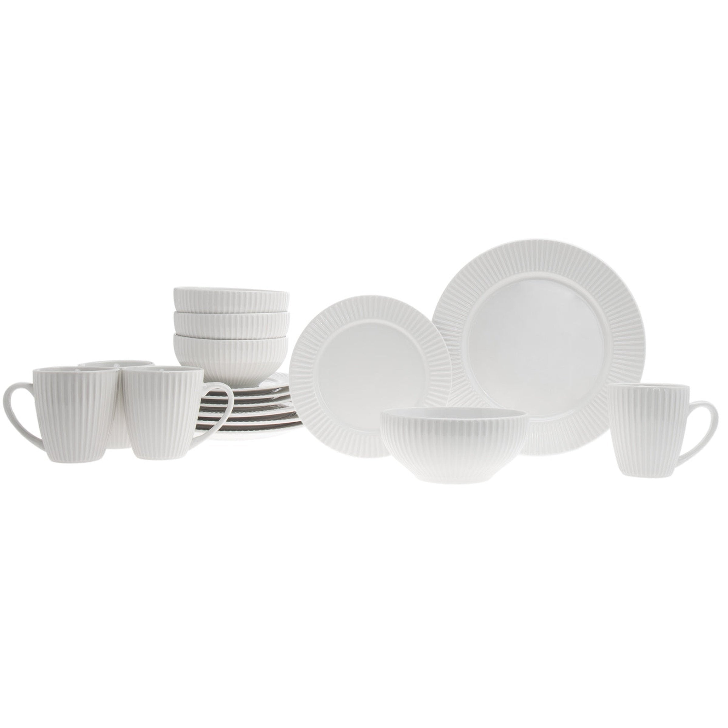 Inventure Porcelain 16 Piece Dinnerware Set, Service For – Godinger