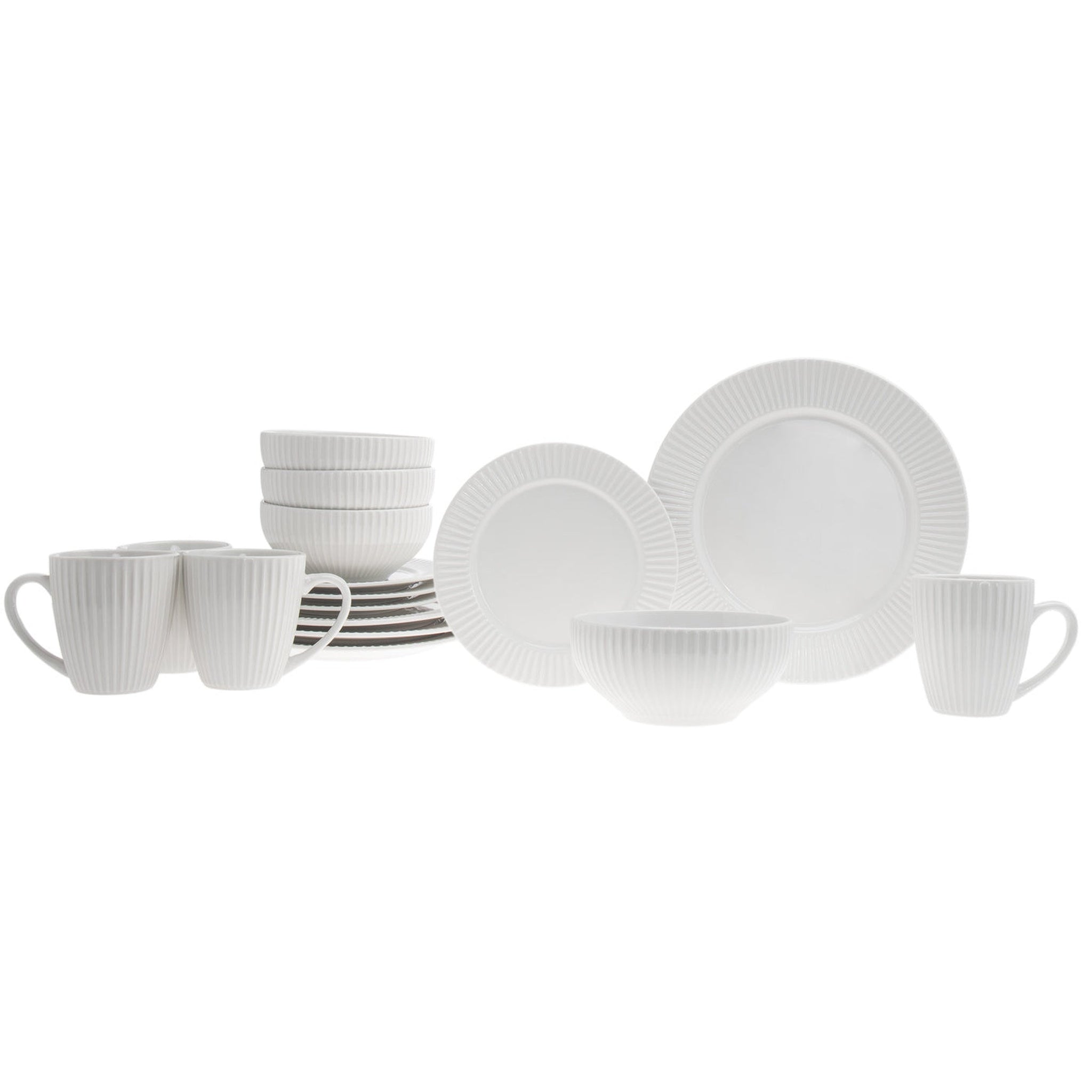 Inventure Porcelain 16 Piece Dinnerware Set, Service For 4 – Godinger