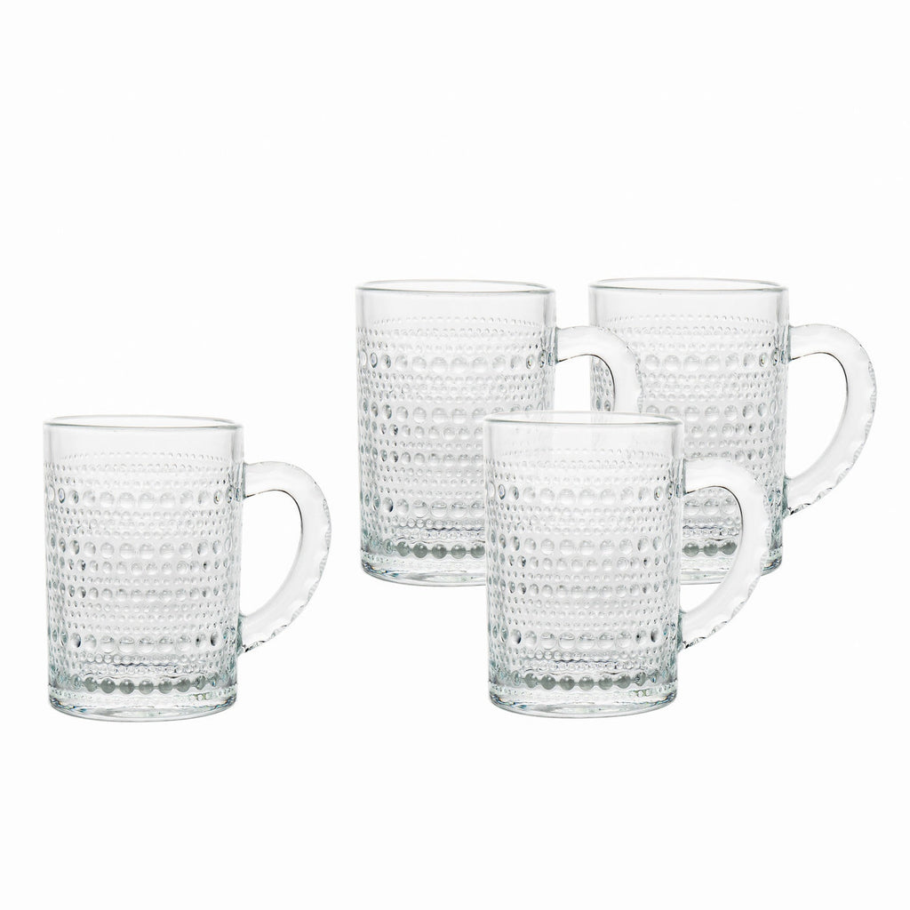 Lumina Coffee Mug, Set of 4 Godinger All Dining, Clear, Coffee, Coffee Mug, Dining, Lumina, Mugs, Mugs & Teacups