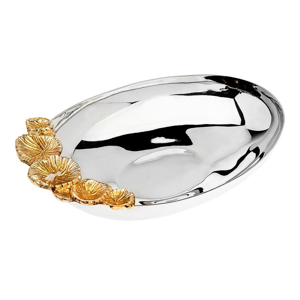 Mayfair Oval Nut Bowl Godinger All Kitchen, Gold, Gold Accent, Mayfair, Nut Bowl, Specialty, Specialty Serving, Stainless Steel