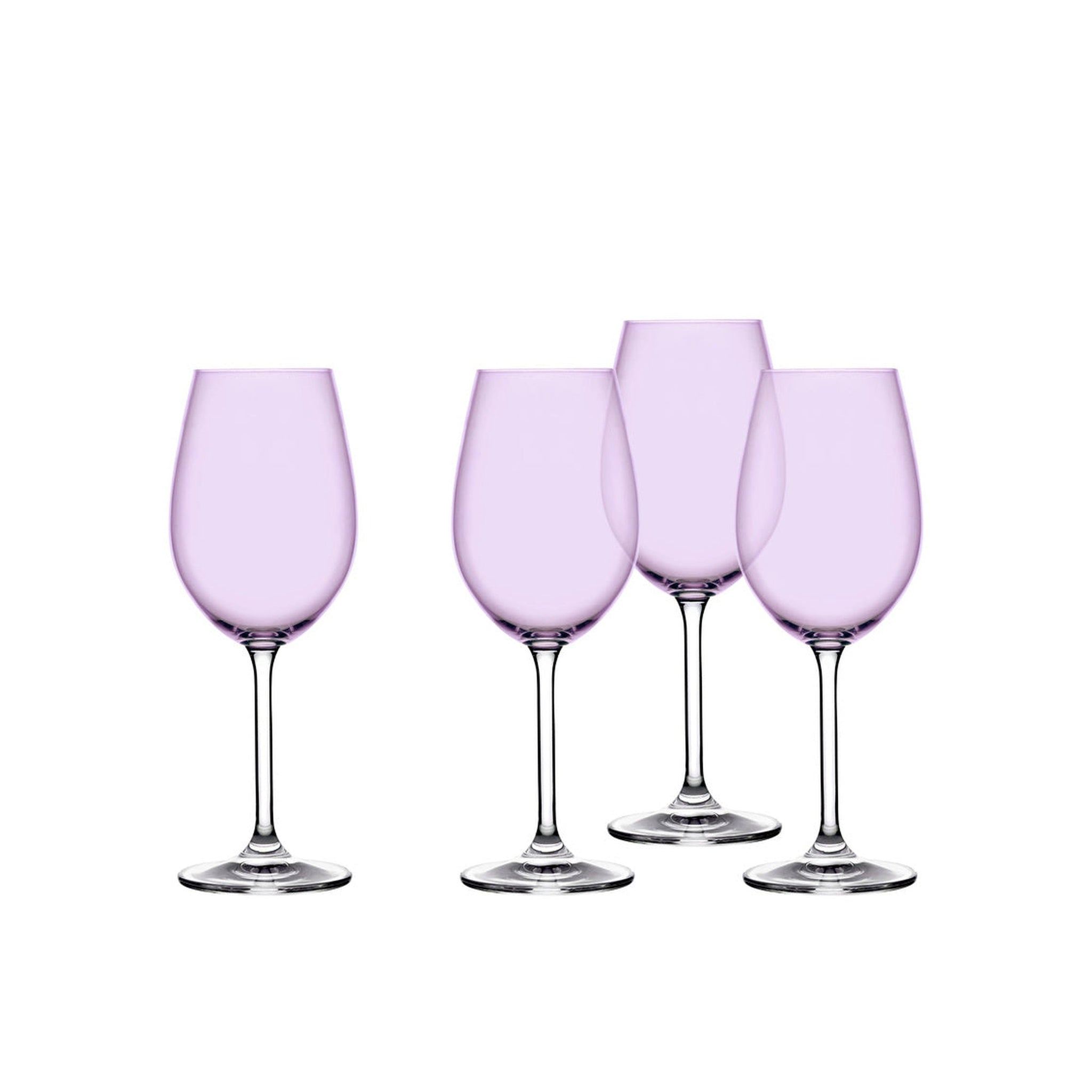 Godinger 22701 Meridian Wine Glass - Lilac & White