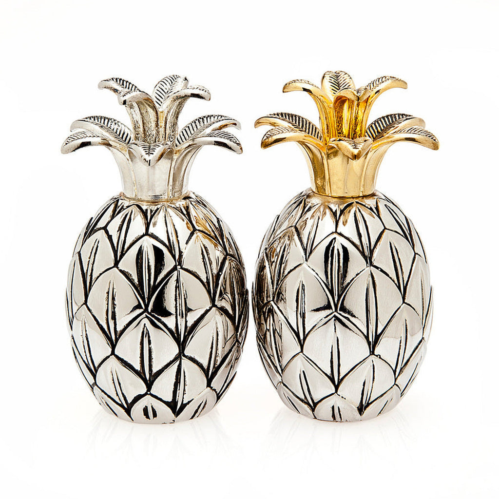 Pineapple Salt & Pepper Shaker Set Godinger All Kitchen, Pineapple, Salt & Pepper, Stainless, Stainless Steel