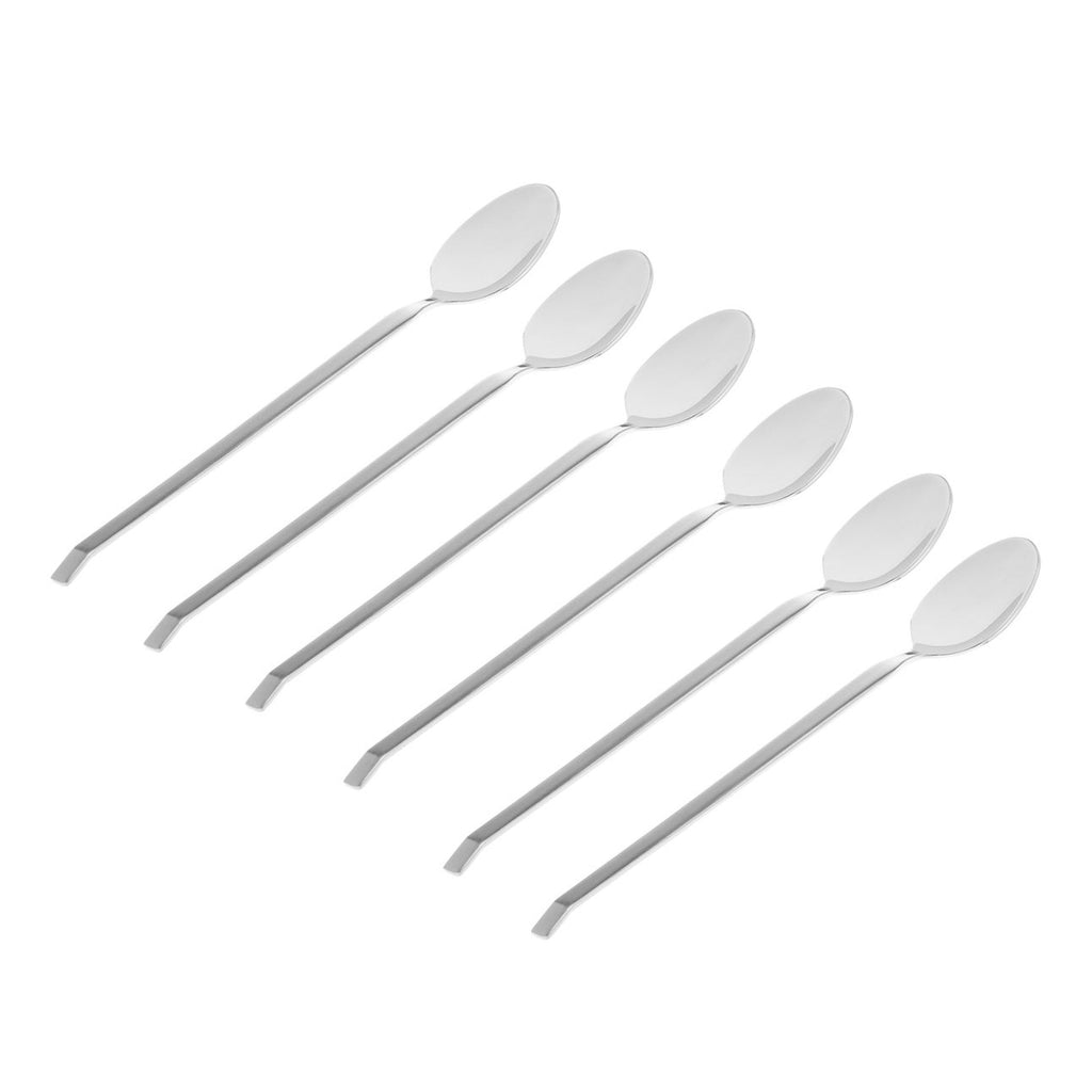 Ramp Satin Iced Tea 18/0 Stainless Steel 6 Piece Set Godinger 18/0 Stainless Steel, 18/0 Stainless Steel Flatware, 6 Piece Set, All Flatware & Serveware, Ramp