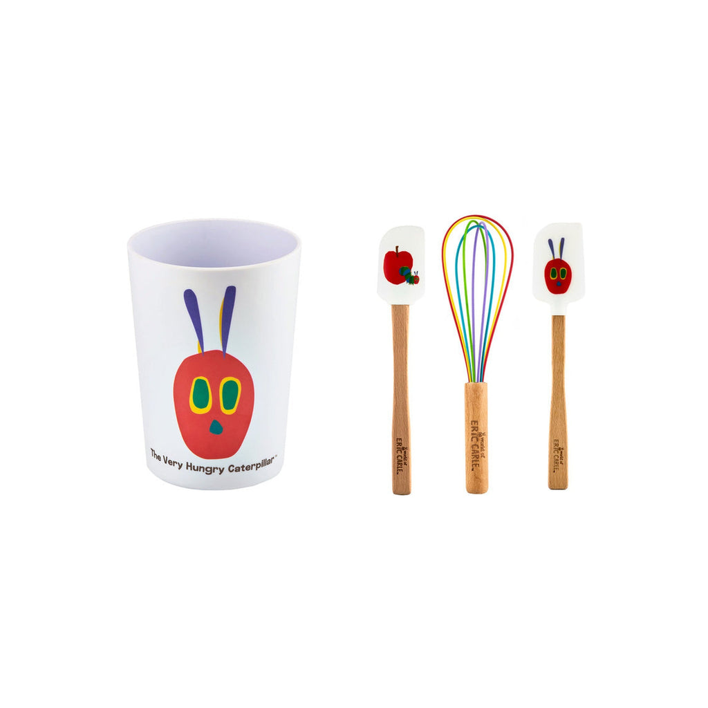 The World Of Eric Carle, The Very Hungry Caterpillar Kids 4 Piece Utensil Set Godinger Eric Carle, Kids, The Very Hungry Caterpillar