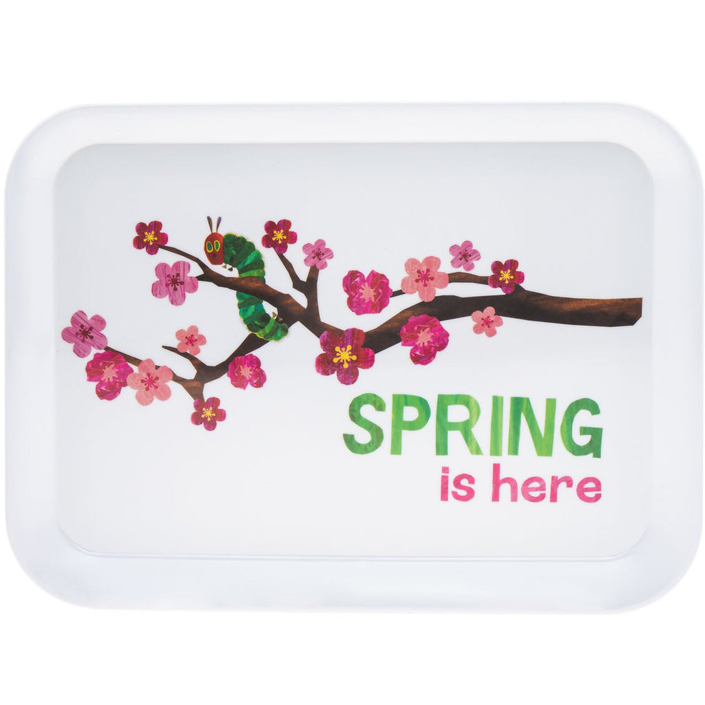 The World of Eric Carle, The Very Hungry Caterpillar Spring Is Here Serving Tray Godinger Eric Carle, Kids, Melamine, The Very Hungry Caterpillar